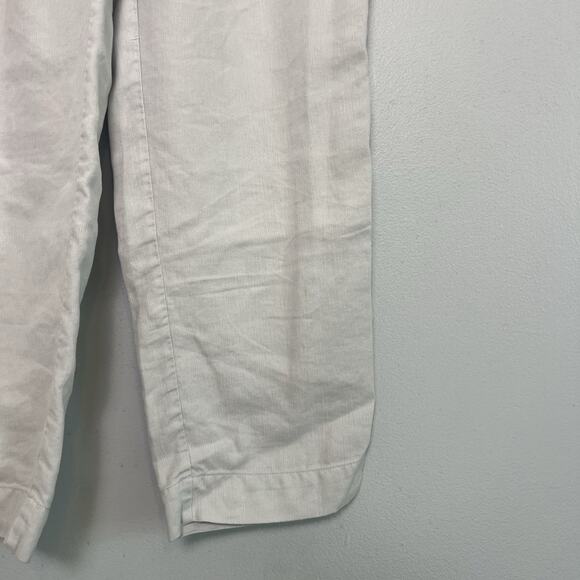 Aritzia Wilfred The Effortless Pant Linen Natural Size 2 High-Rise Pleated Boho - Picture 2 of 13